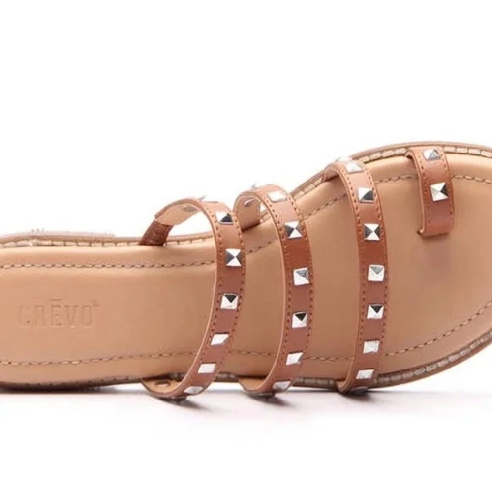 CREVO New $79 Polly Studded Strappy Sandal Leather Uppers - Picture 3 of 11